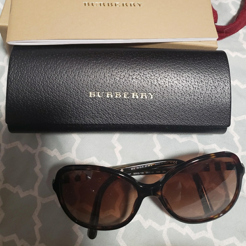 Burberry large frame women's sunglasses